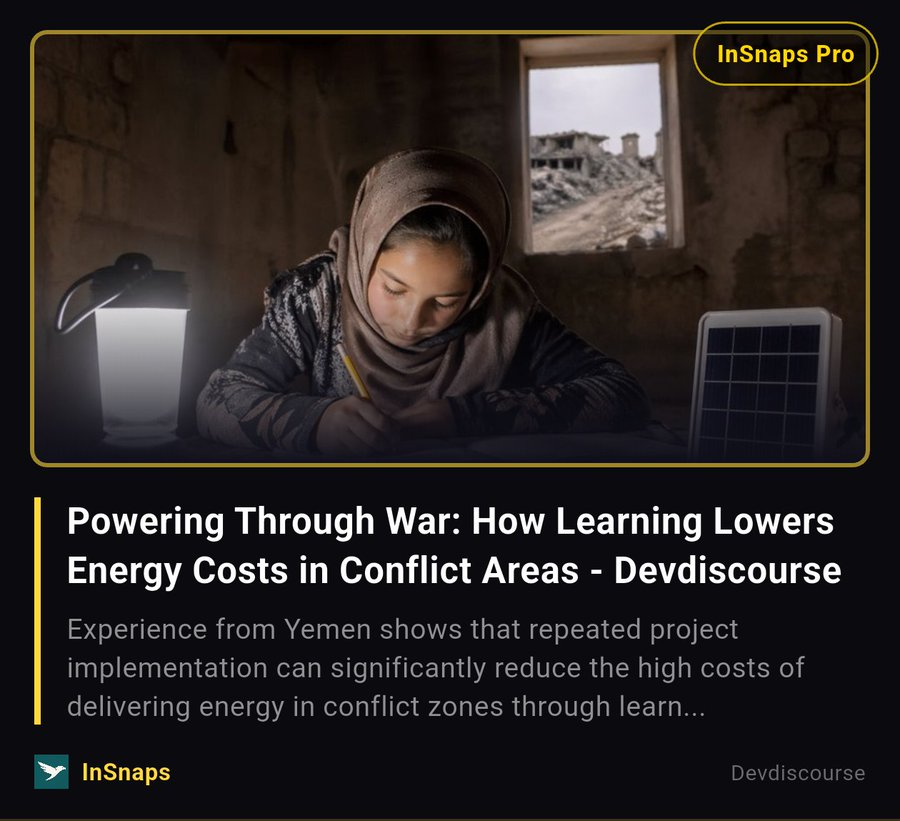 InSnaps shareable news card — Yemen energy